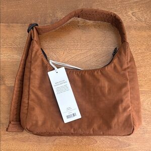 SOLD • BAGGU • Mini Shoulder Bag in Brown